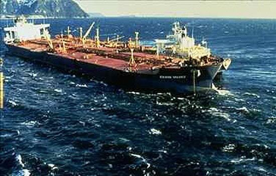 Photo:  Exxon Valdez ($ 2.5 Billion) The Exxon Valdez oil spill occurred in the Prince William Sound, Alaska, on March 23, 1989